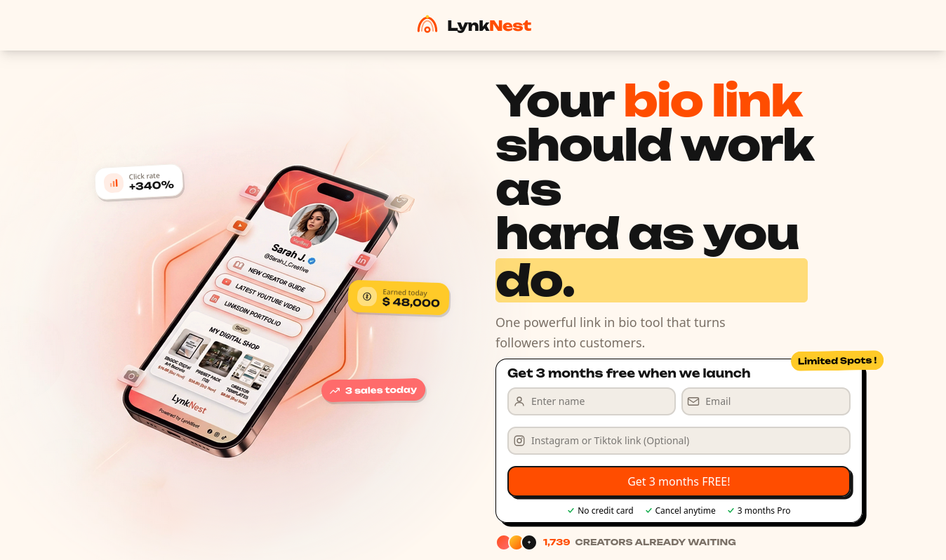 LynkNest, Best Link In Bio Tool For Selling Digital Products in 2026
